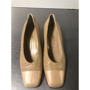 Attica Smart Women’s Italian Tan Pump Heels Size EU 37 (6.5)